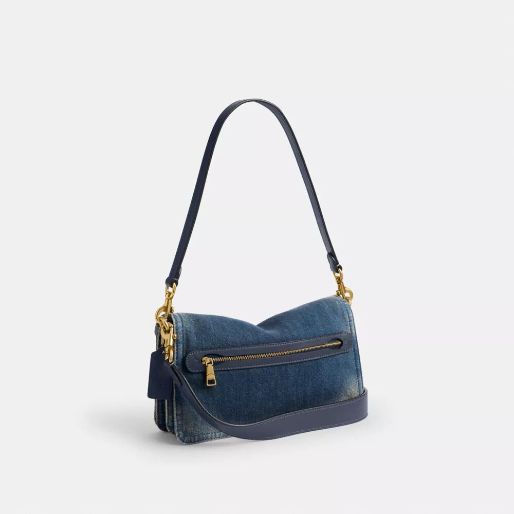 Bolsos de hombro Tabby de 26 en denim de algodón regenerativo