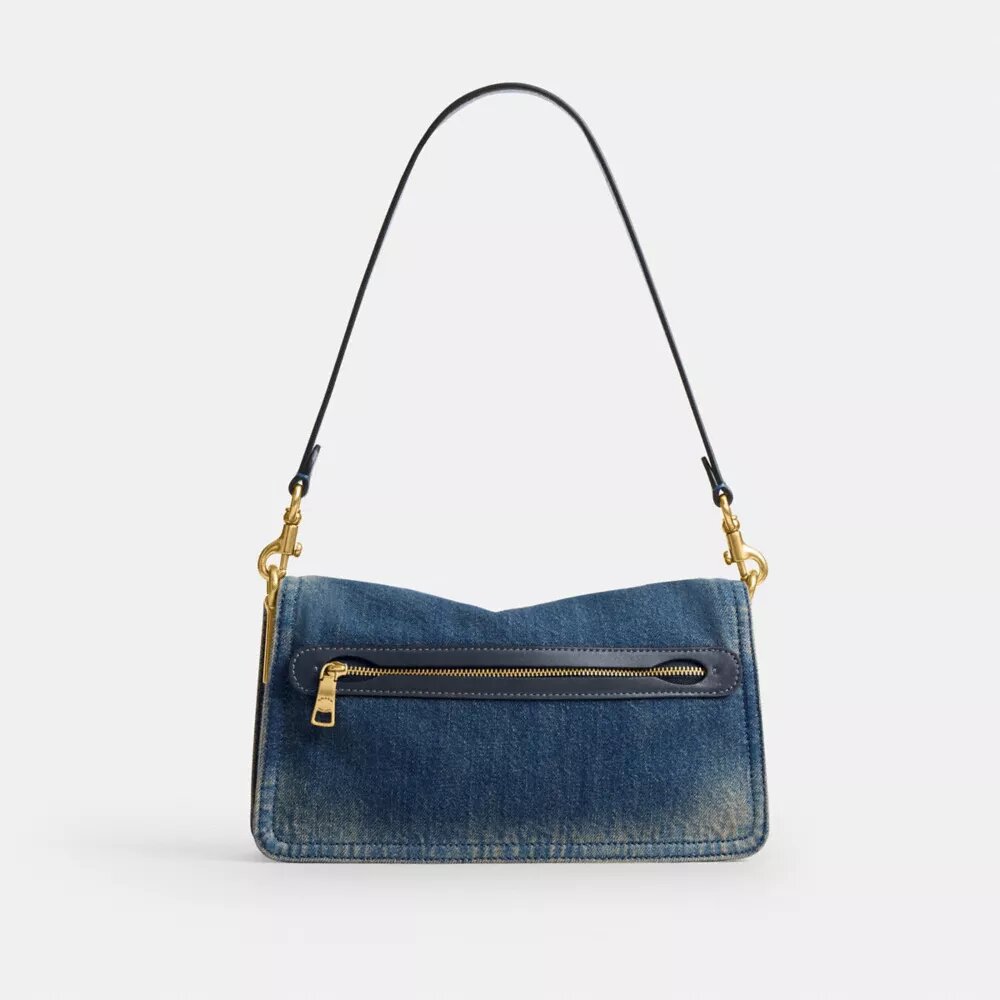 Bolsos de hombro Tabby de 26 en denim de algodón regenerativo