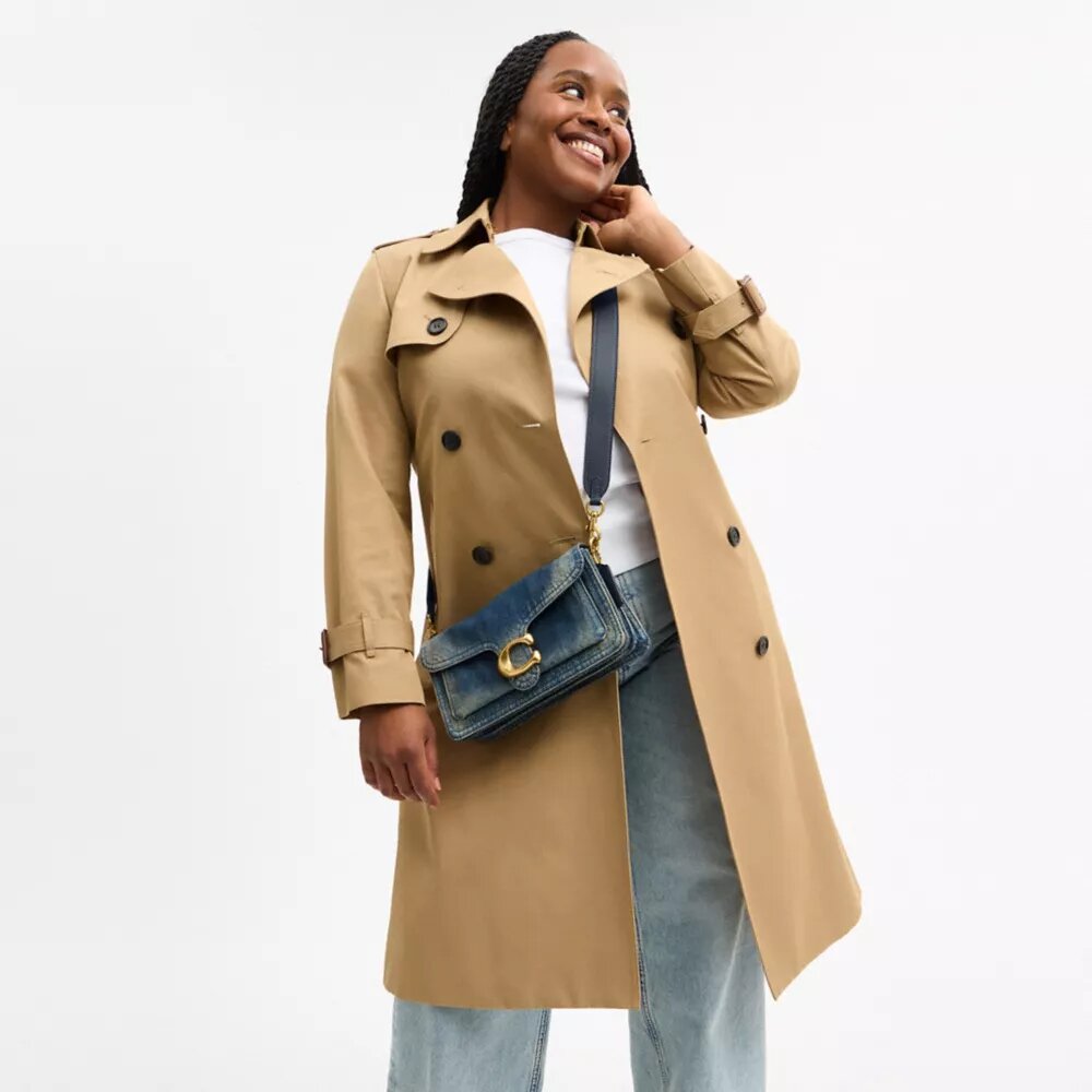 Bolsos de hombro Tabby de 26 en denim de algodón regenerativo