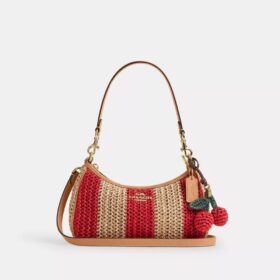 Bolsos de hombro Teri con rayas y colgante