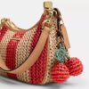 Bolsos de hombro Teri con rayas y colgante