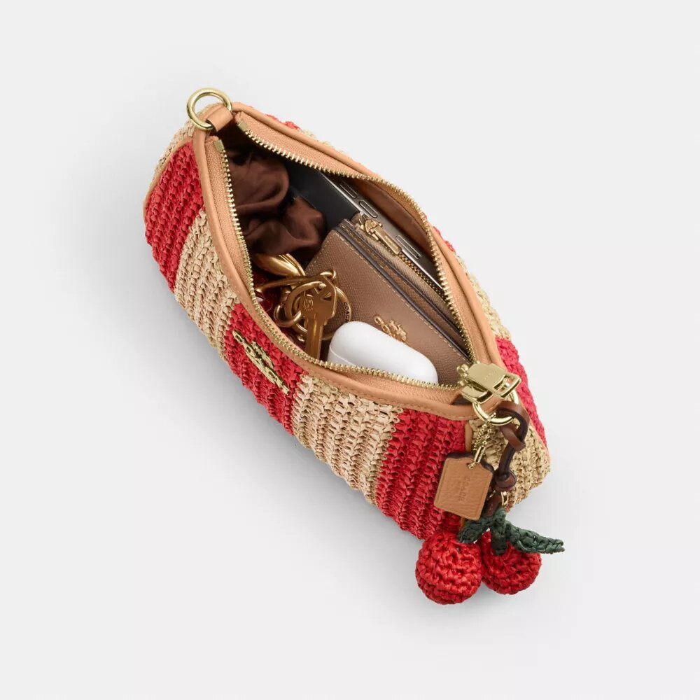 Bolsos de hombro Teri con rayas y colgante