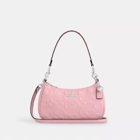 Bolsos de hombro Teri en piel exclusiva con colgante de corazón