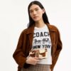 Bolsos de pulsera Ashton en piel de becerro con estampado de vaca