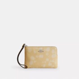 Bolsos de pulsera con cremallera en la esquina y estampado floral