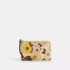 Bolsos de pulsera con cremallera en la esquina y estampado floral