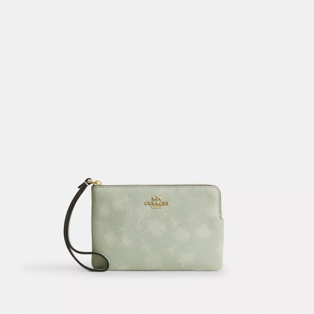 Bolsos de pulsera con cremallera en la esquina y estampado floral