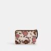 Bolsos de pulsera con cremallera en la esquina y estampado floral