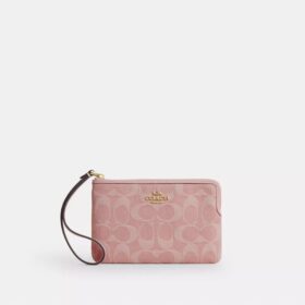 Bolsos de pulsera con cremallera en las esquinas en denim emblemático