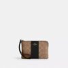 Bolsos de pulsera con cremallera en las esquinas, en Signature Canvas con rayas