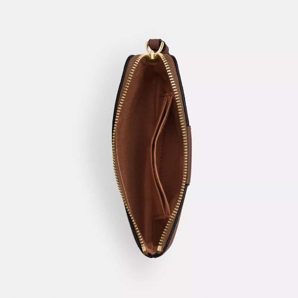 Bolsos de pulsera con cremallera en las esquinas, en Signature Canvas con rayas