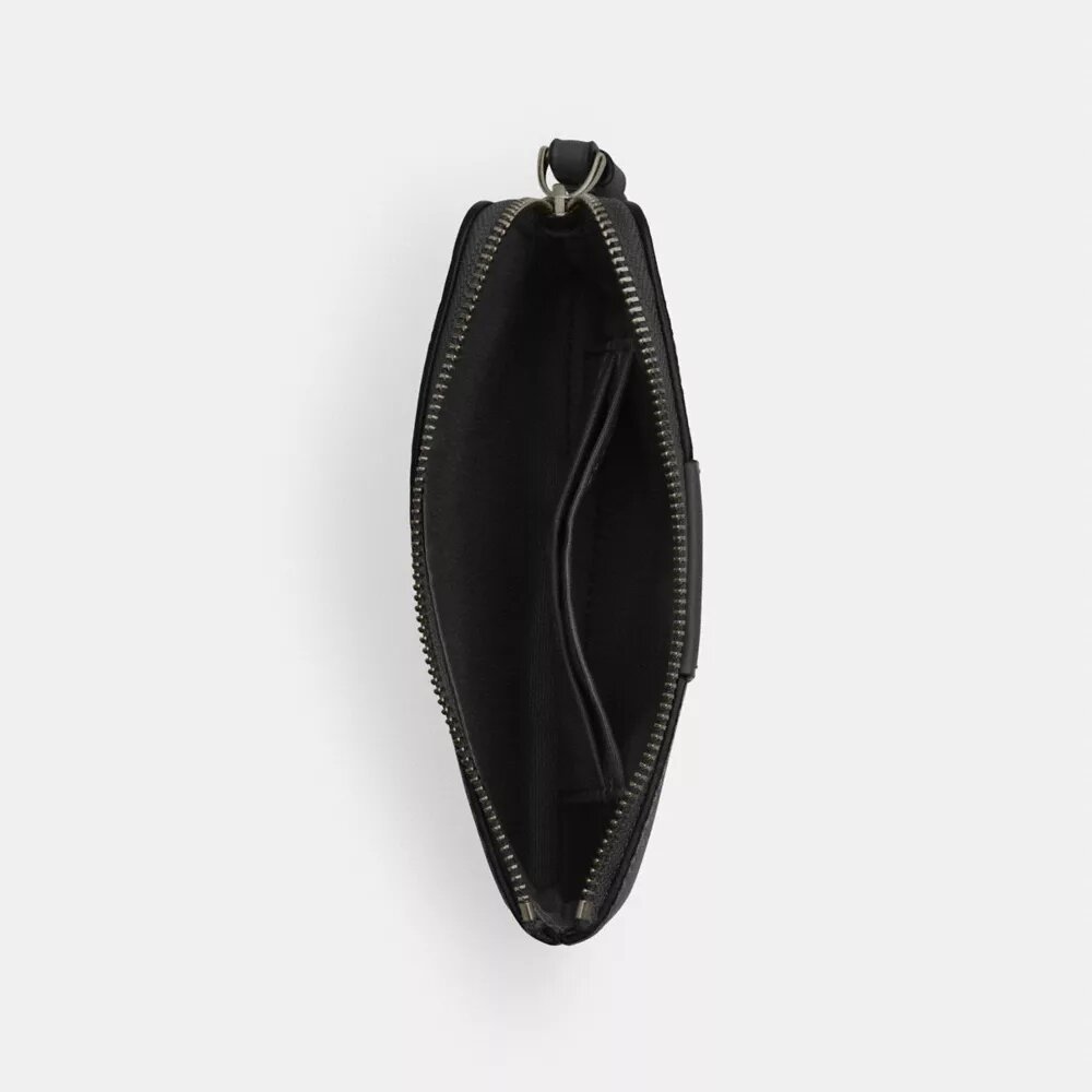 Bolsos de pulsera con cremallera en las esquinas, en Signature Canvas con rayas