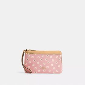 Bolsos de pulsera con doble cremallera y estampado floral