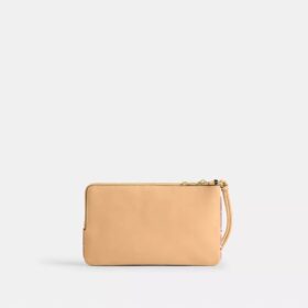 Bolsos de pulsera con doble cremallera y estampado floral