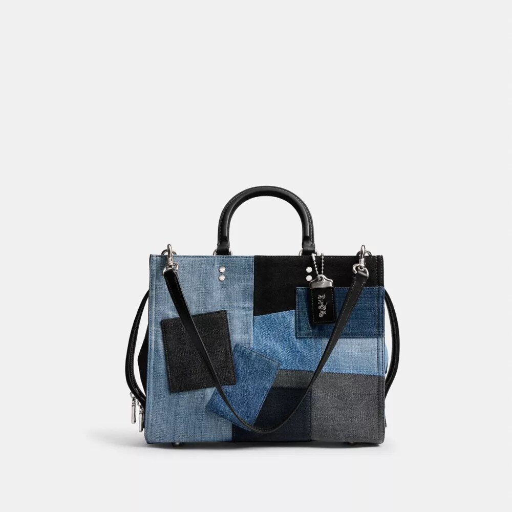 Bolsos Rogue con patchwork de vaqueros reciclados