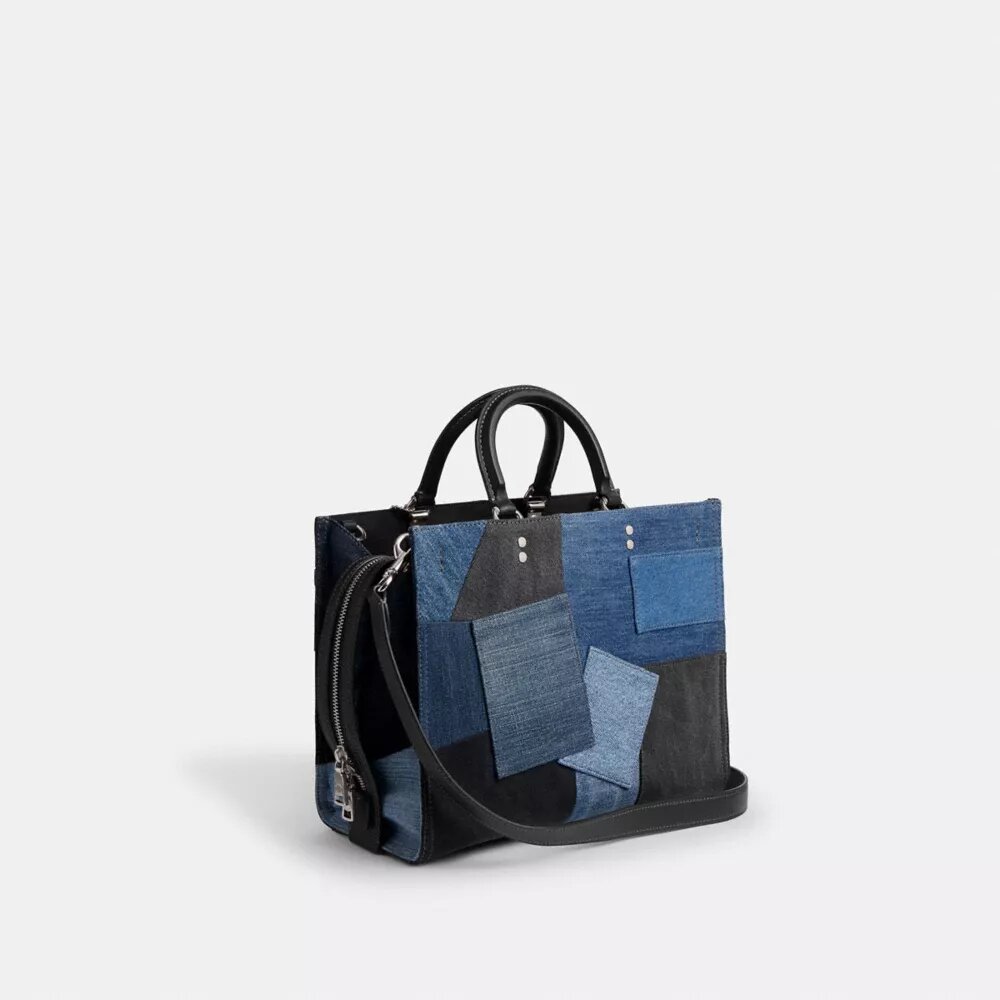 Bolsos Rogue con patchwork de vaqueros reciclados