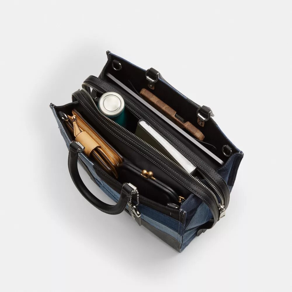 Bolsos Rogue con patchwork de vaqueros reciclados