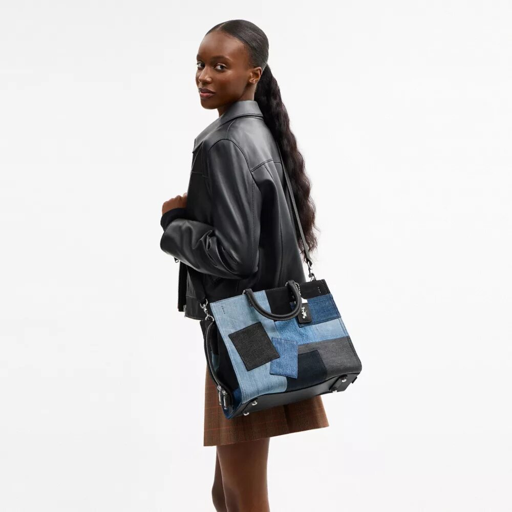 Bolsos Rogue con patchwork de vaqueros reciclados