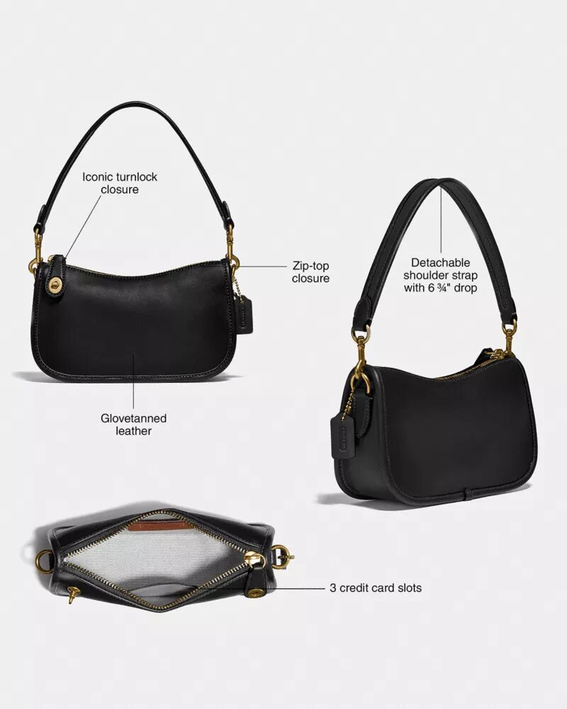 Bolsos Swinger 20 con cadena en jacquard Crystal Signature