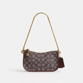 Bolsos Swinger 20 con cadena en jacquard emblemático