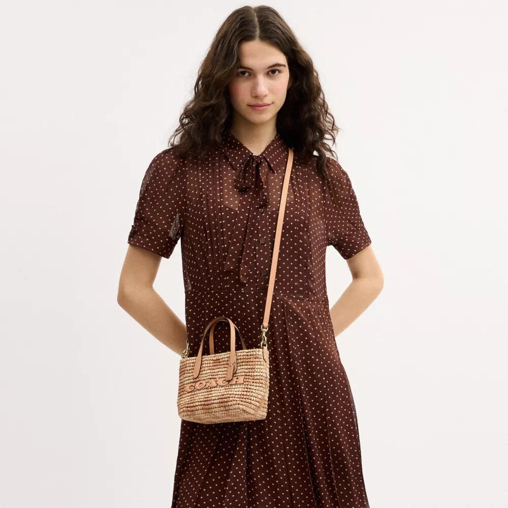 Bolsos Tote City Mini con estampado de cuadros vichy