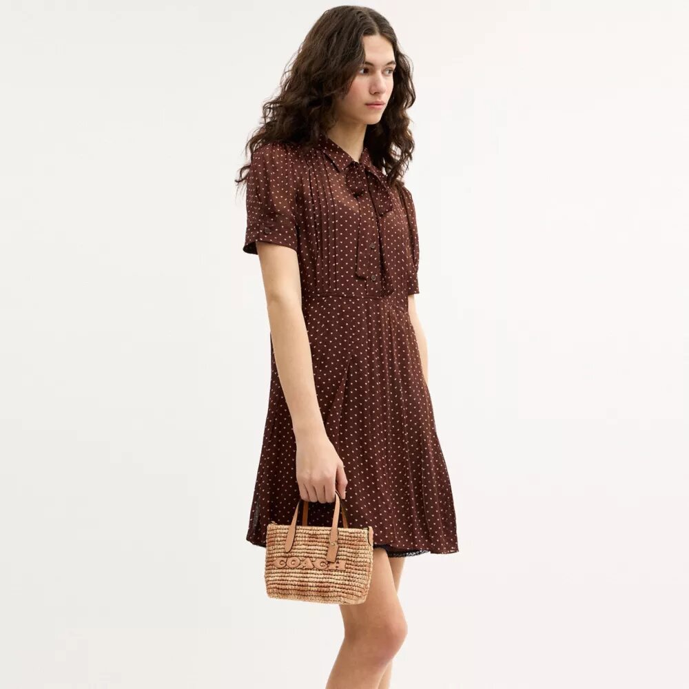Bolsos Tote City Mini con estampado de cuadros vichy