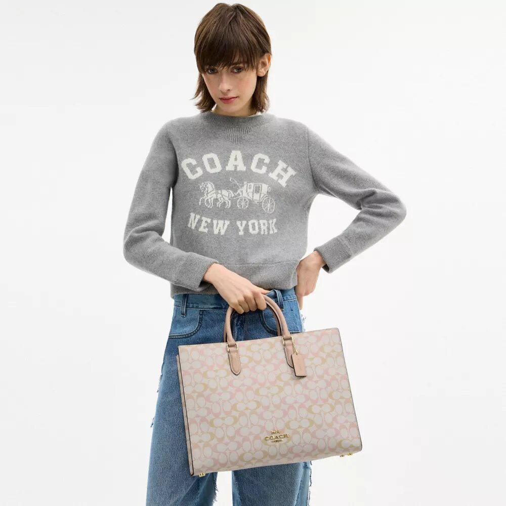 Bolsos Tote Maggie en Signature Canvas