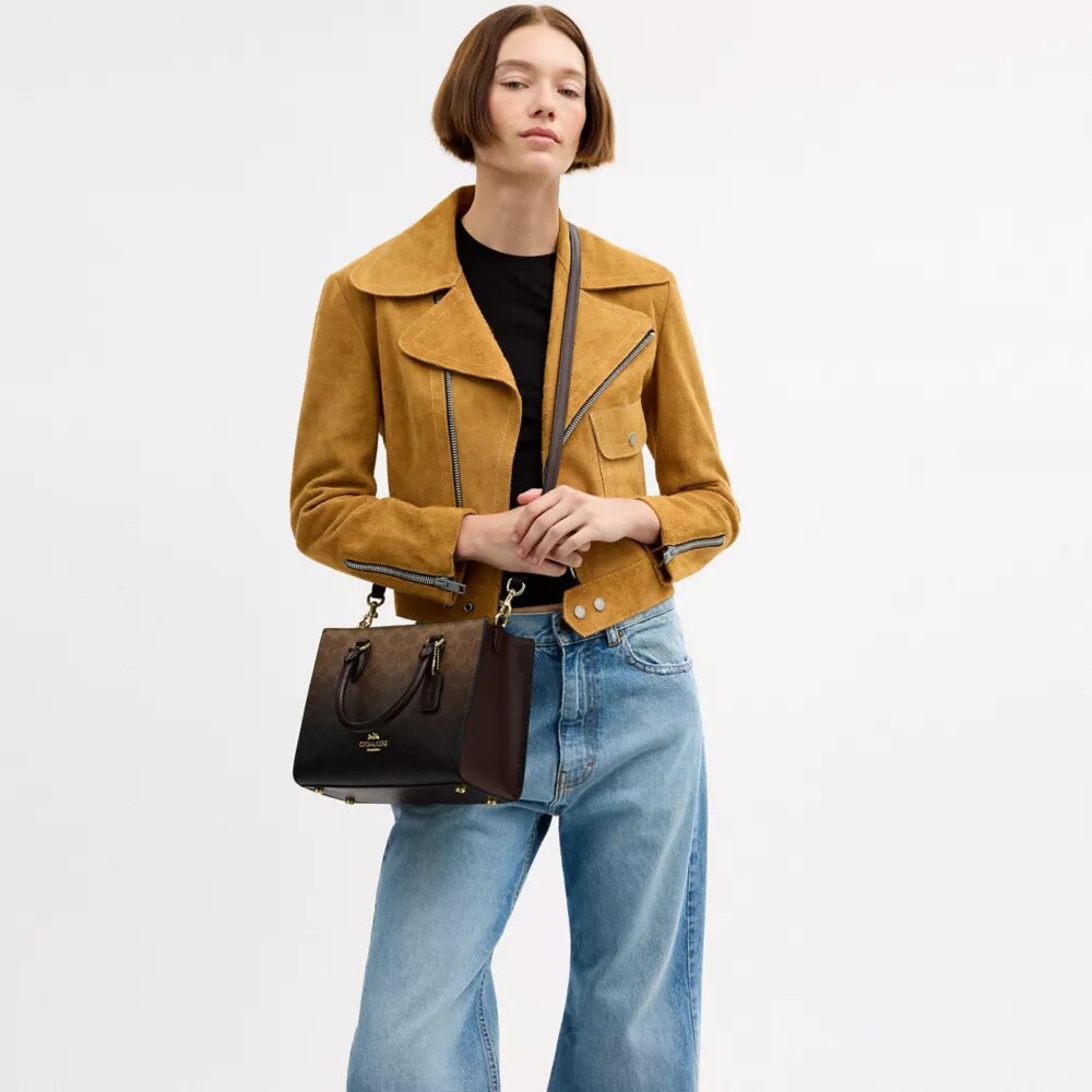 Bolsos Tote pequeño «Maggie» en Signature Canvas con efecto degradado
