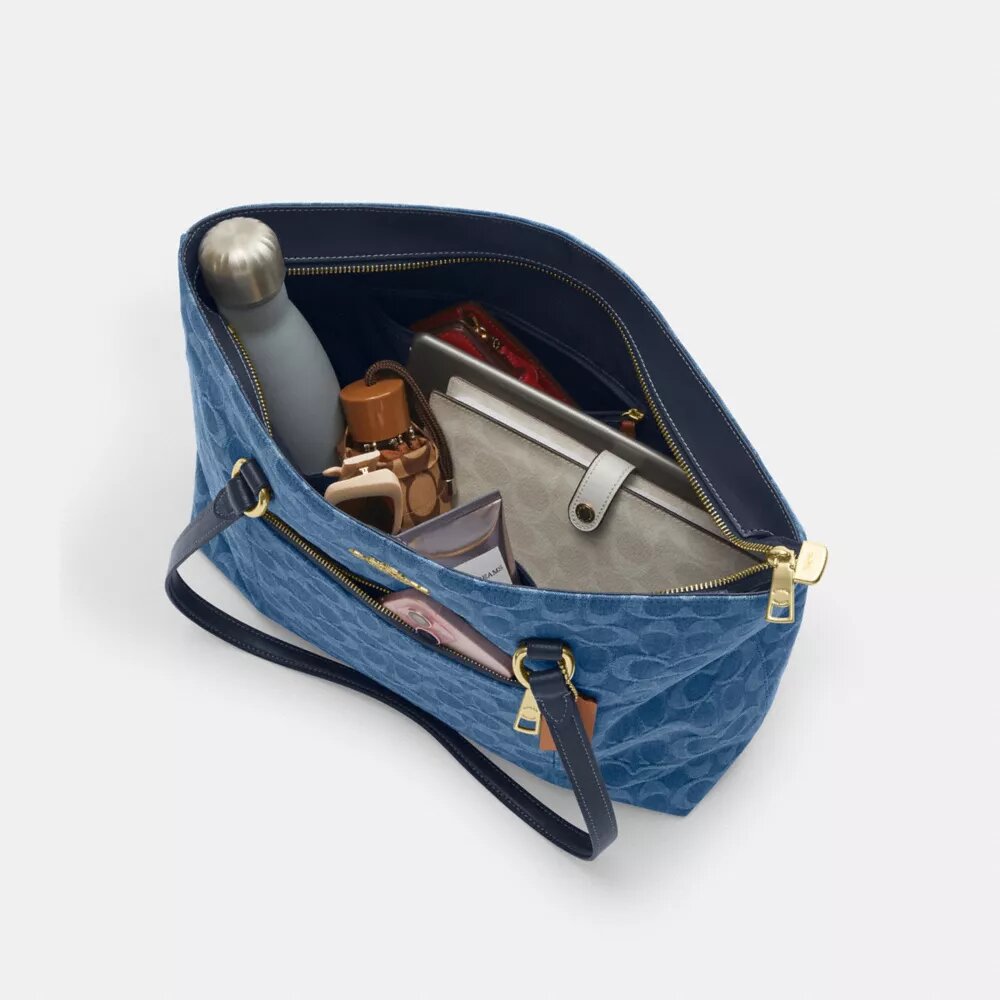 Bolsos Tote «Station» en denim emblemático
