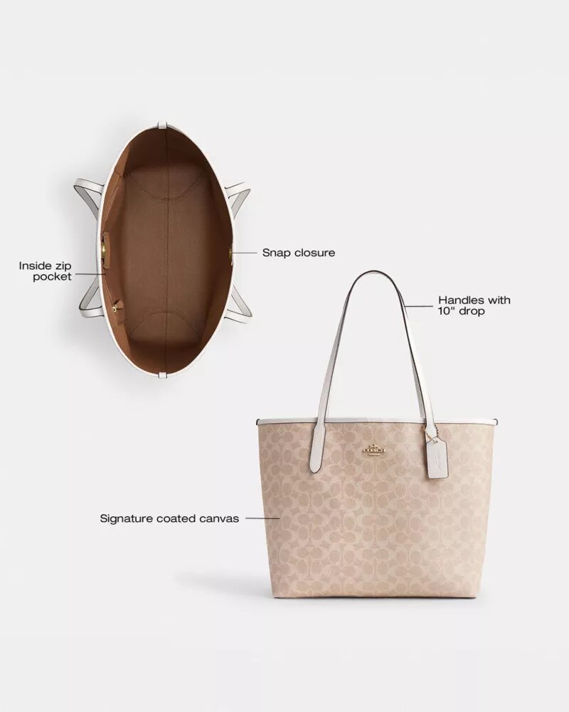 Bolsos Tote urbanos en Signature Canvas