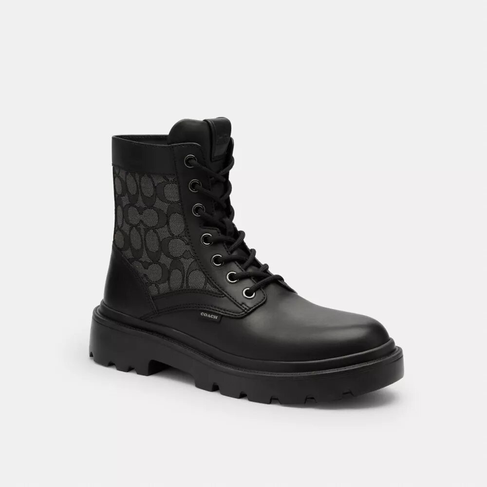 Botas militares con jacquard exclusivo