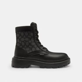 Botas militares con jacquard exclusivo