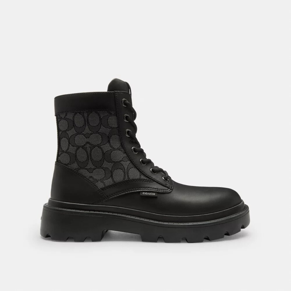 Botas militares con jacquard exclusivo