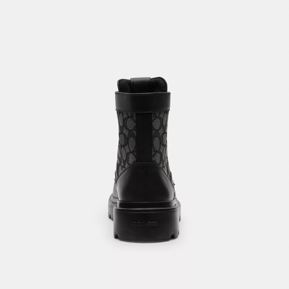 Botas militares con jacquard exclusivo