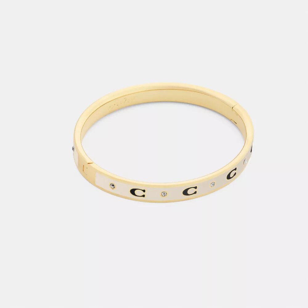 Brazalete con bisagra y letras «C» repetidas