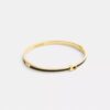 Brazalete fino esmaltado con bisagra y nuestro sello distintivo
