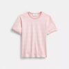 Camiseta con cuello de rayas, un clásico de la marca, en algodón orgánico