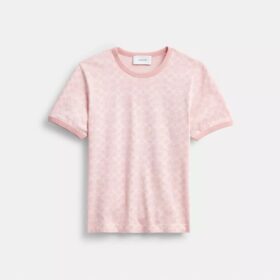Camiseta con cuello de rayas, un clásico de la marca, en algodón orgánico
