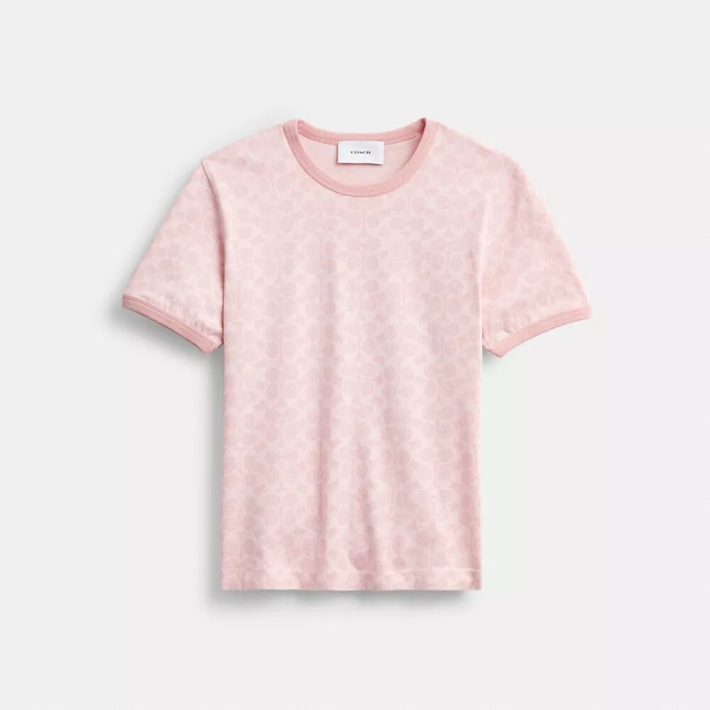 Camiseta con cuello de rayas, un clásico de la marca, en algodón orgánico