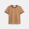 Camiseta con cuello de rayas, un clásico de la marca, en algodón orgánico