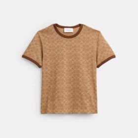 Camiseta con cuello de rayas, un clásico de la marca, en algodón orgánico