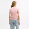 Camiseta con cuello de rayas, un clásico de la marca, en algodón orgánico