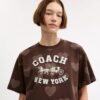 Camiseta corta con estampado de corazón, Horse and Carriage, de algodón orgánico