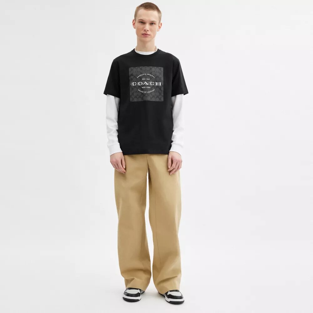 Camiseta cuadrada exclusiva de algodón orgánico