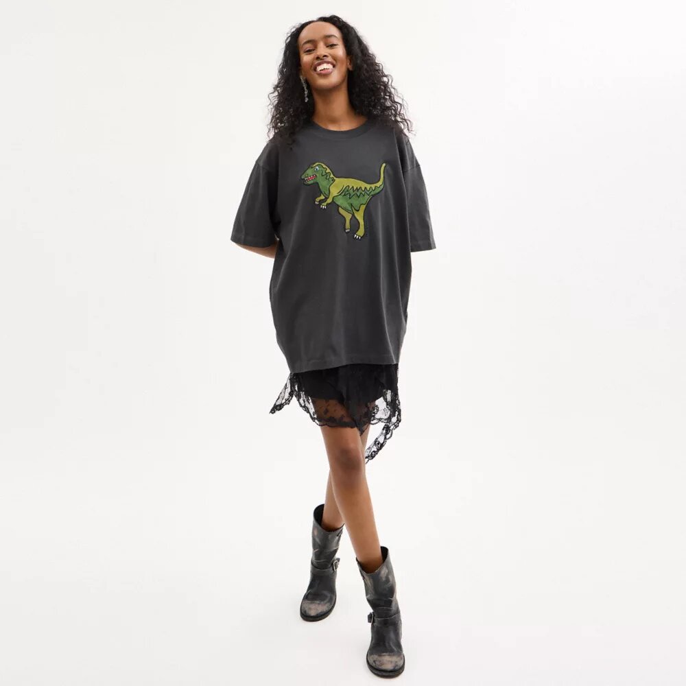 Camiseta de corte holgado Rexy de algodón orgánico