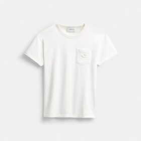 Camiseta de manga corta con bolsillo de algodón orgánico