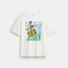 Camiseta holgada «Collage Train» de algodón orgánico