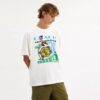Camiseta holgada «Collage Train» de algodón orgánico