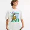 Camiseta holgada «Collage Train» de algodón orgánico