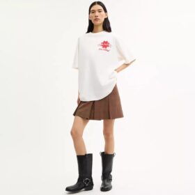 Camiseta holgada «Pizza» de algodón orgánico
